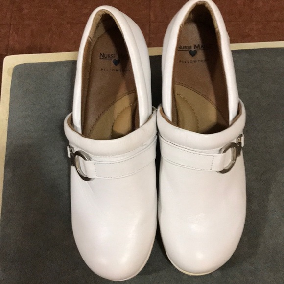 Nurse Mates Other - Nurse Mates White Slip-On Shoes